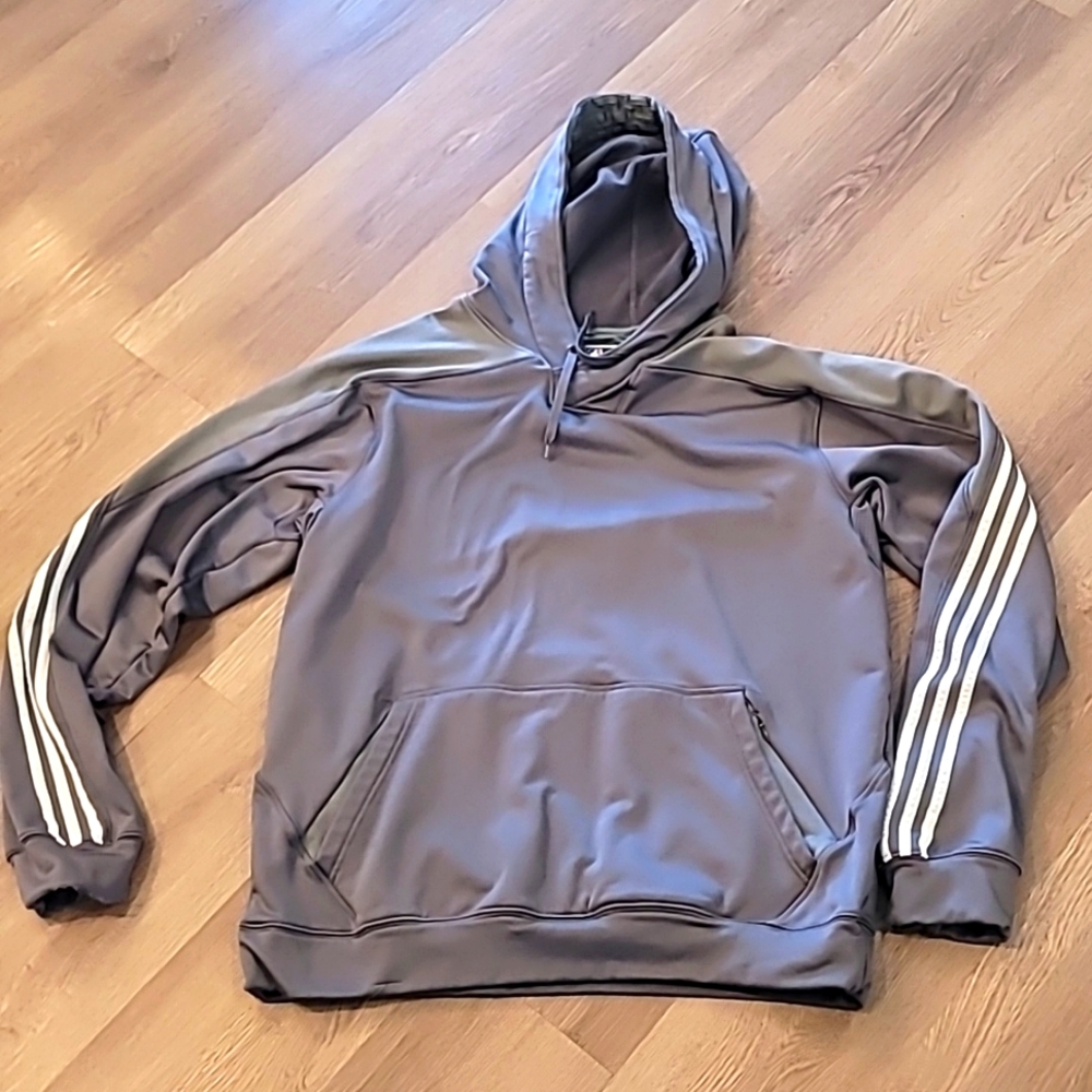 Adidas gray NBA climawarm hooded sweatshirt. XL + 2